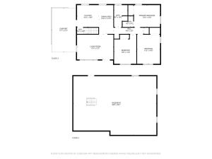 a floor plan of a house at Cozy Brick Cottage near Ark in Williamstown +19 photos