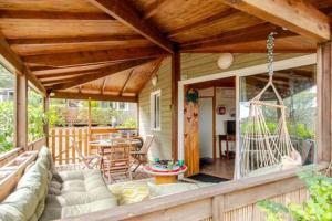 Balkón alebo terasa v ubytovaní Chalet Mer et Pins