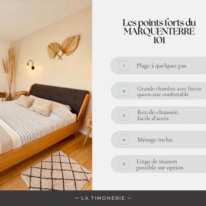 Posteľ alebo postele v izbe v ubytovaní La Timonerie - Le Marquenterre 101, accès plage à 50 mètres classé 3 étoiles