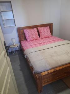 Postel nebo postele na pokoji v ubytování Ti kaz Miriame