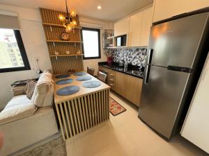 Kuchyň nebo kuchyňský kout v ubytování The Park- no coração de POA