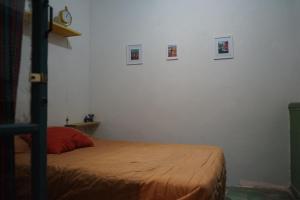 Postel nebo postele na pokoji v ubytování Hostalito Casa Alebrije