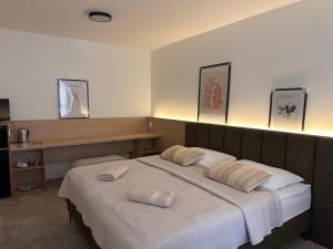 Posteľ alebo postele v izbe v ubytovaní Apartmány Reduta - new