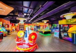 a room filled with lots of different types of games at MP778 - 2B Lodge - Parkdean - Camber Sands in Camber