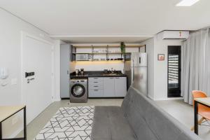 Η κουζίνα ή μικρή κουζίνα στο Apto 1 quarto moderno p/ 4 pessoas - WD3573