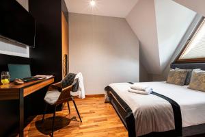 Posteľ alebo postele v izbe v ubytovaní Apartamenty Chramcówki 7