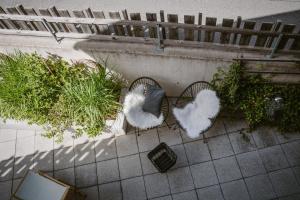 Balkón nebo terasa v ubytování Alpenzeit