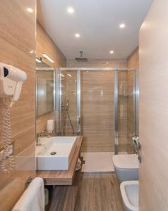 Koupelna v ubytování Hotel Pineta Mare
