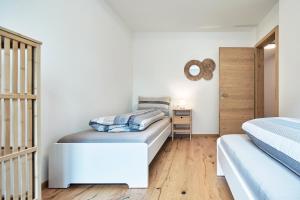 Postel nebo postele na pokoji v ubytování Große Wohnung in Schlanders