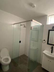 Koupelna v ubytování Hotel Rumi