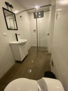 Koupelna v ubytování Hotel Rumi