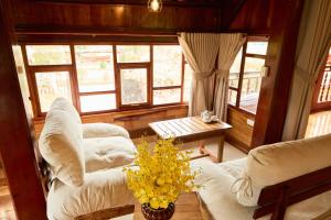 Posezení v ubytování Gỗ Home