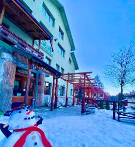 Hotel Forest Star on the Ski Slope v zimě