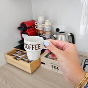 Coffee and tea making facilities at Villa Ines