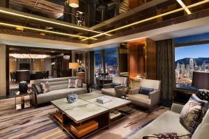 A seating area at The Ritz-Carlton, Hong Kong