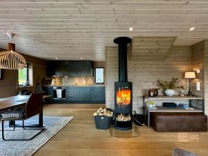 Χώρος καθιστικού στο High standard cabin at Sjusjøen sauna, hot tub & ski trails right outside