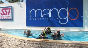 Bazén v ubytování Mango Dive & Bungalow nebo v jeho okolí