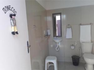 Koupelna v ubytování Pousada Boneca de Pano