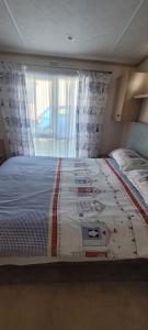 Katil atau katil-katil dalam bilik di Home with a view Whitecliff Bay Holiday Park