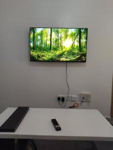 TV a/nebo společenská místnost v ubytování Tsavo Studio Fedha