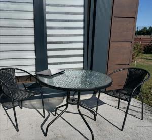 Balkón nebo terasa v ubytování Pas Alksnius + 4 fotografie