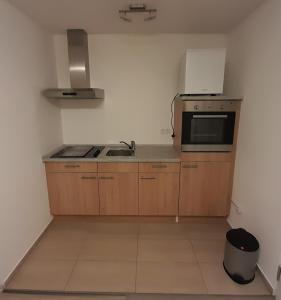 Kuchyň nebo kuchyňský kout v ubytování Eltinger Studio Apartment
