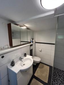 Koupelna v ubytování Ferienwohnung in Lochau