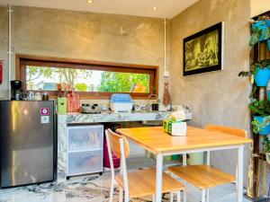 Kuchyň nebo kuchyňský kout v ubytování Locus Coliving