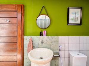 Koupelna v ubytování Locus Coliving