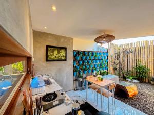 Posezení v ubytování Locus Coliving