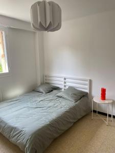 Postel nebo postele na pokoji v ubytování Chartreux