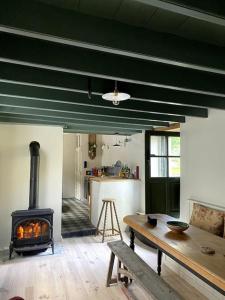 Posezení v ubytování Cottage normand - charme et authenticité