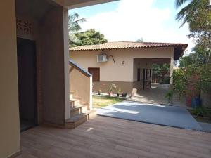 Bygningen som feriehuset ligger i