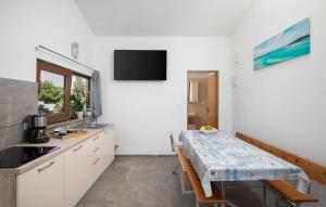 Kuchyň nebo kuchyňský kout v ubytování Three-Bedroom Holiday Home In Divsici