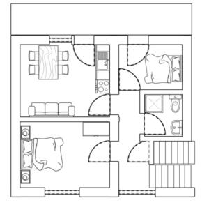 Plán poschodí v ubytovaní Bergnest Oetztal Appartements Wenderkogel