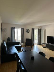 TV a/nebo společenská místnost v ubytování Interlaken Best View Deluxe Apartment