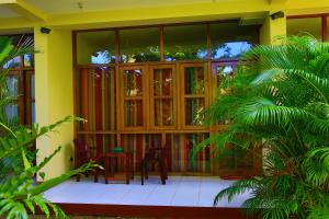 A balcony or terrace at Hotel Finlanka