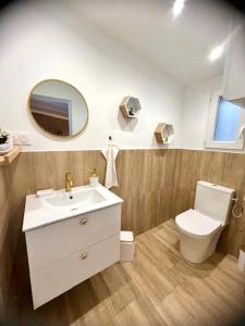 Koupelna v ubytování Les jardins de Funtanone + 16 fotografií