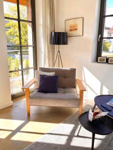 Ruang duduk di Sonniges Hinterhaus OG Innenstadt