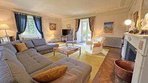Χώρος καθιστικού στο Domaine de gensignac