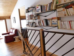 Knihovna v bed and breakfast