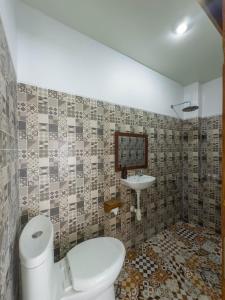 Koupelna v ubytování Giriya Amerta Hotel