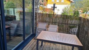 Balkón nebo terasa v ubytování Ferienwohnung Stegmühle II