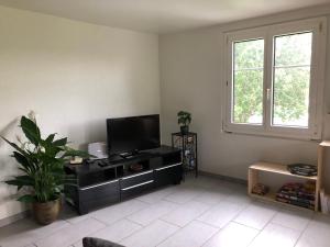 TV a/nebo společenská místnost v ubytování Chez Nous