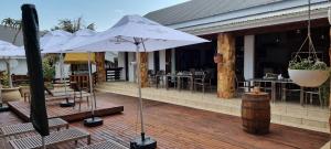 Patio nebo venkovní prostory v ubytování BergWood Inn