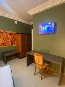 TV o dispositivi per l'intrattenimento presso Ma'a Lapseu hôtel