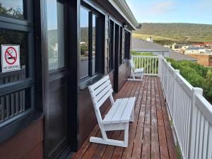 Balkón nebo terasa v ubytování High Level Self Catering Agulhas
