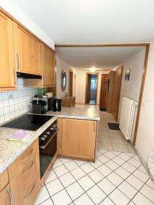 Kuchyň nebo kuchyňský kout v ubytování Chalet Medi