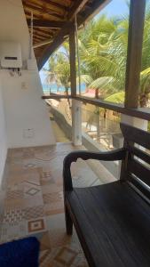 Μπαλκόνι ή βεράντα στο Suíte Pé na Areia do Flamengo