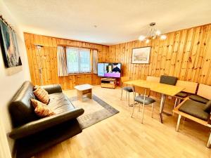 TV a/nebo společenská místnost v ubytování Chalet Medi